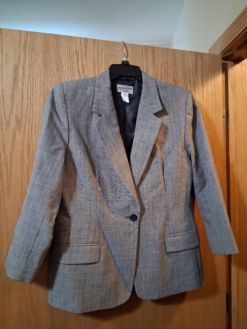 Vintage Pendleton Pure Virgin Wool Blazer, L100% Pure Virgin Wool, Sz 14p